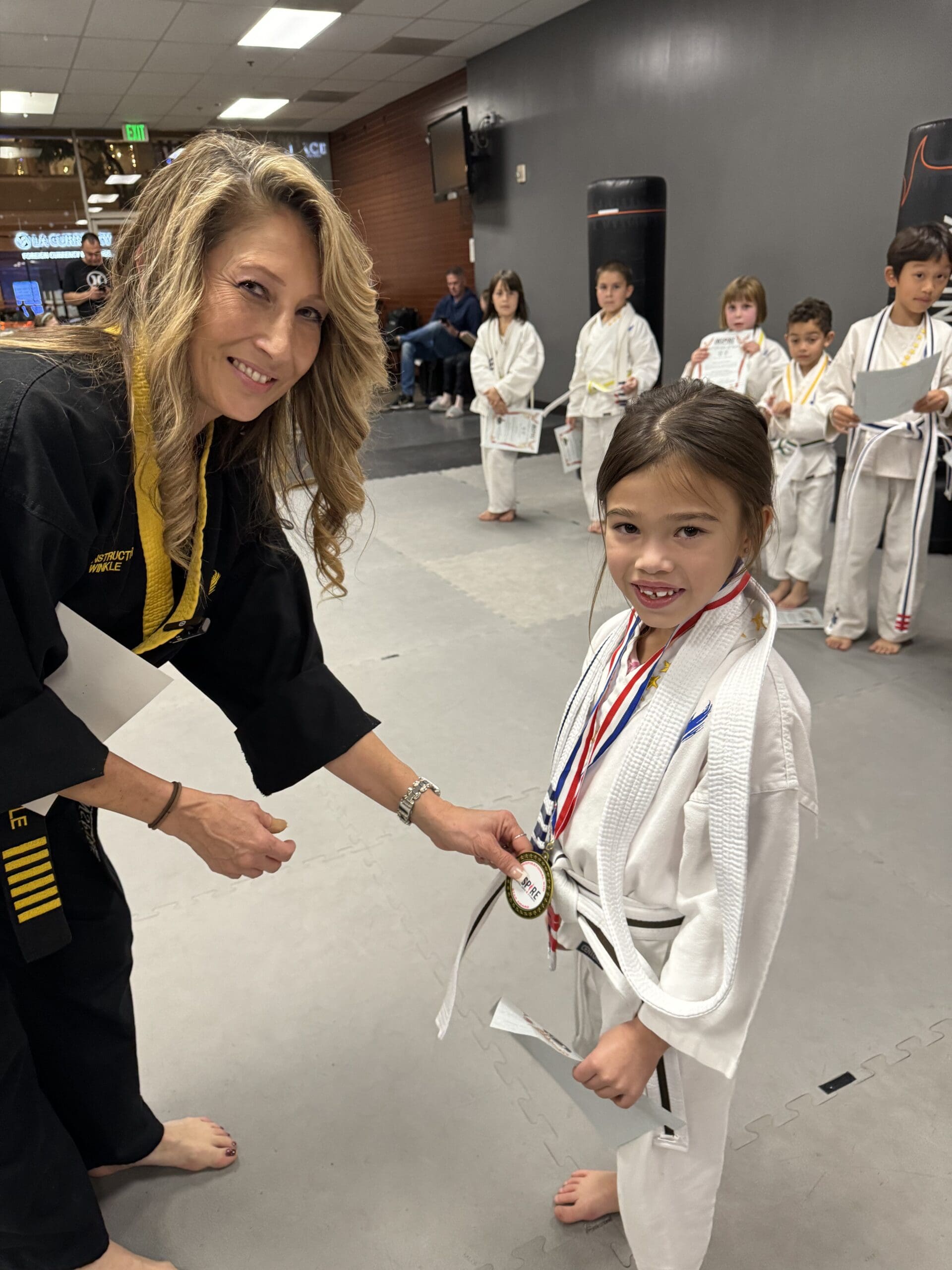 self defense training isn't all about the grappling techniques, striking, kicking, and fighting. it's about self improvement. using fluid movements to find balance in your body and practicing how to fight in a safe way so that you're building confidence and gaining more self control