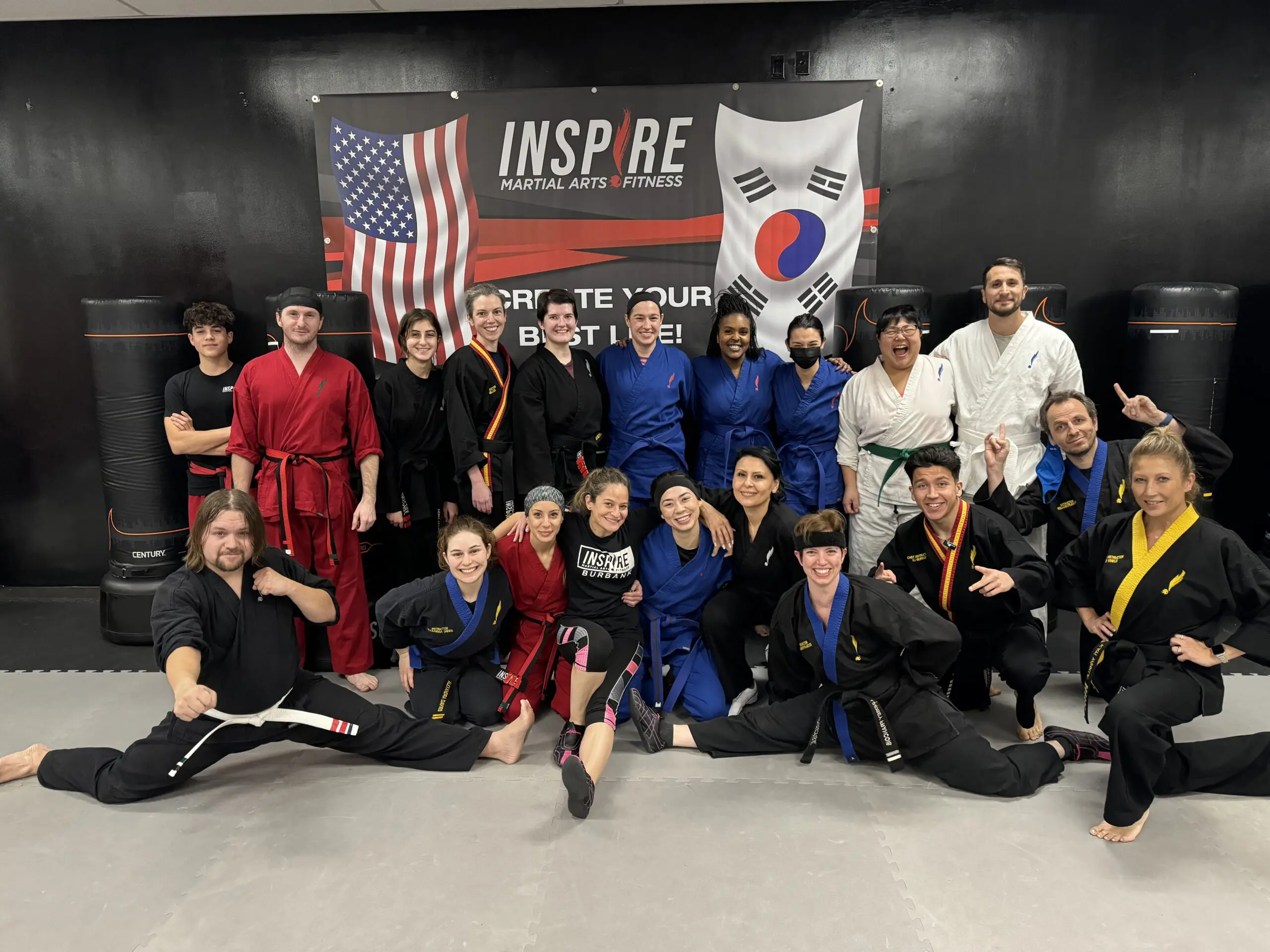 Adult Taekwondo training helps build lean muscle, improve overall fitness, and develop self-discipline, while experienced instructors guide students toward increased endurance, incredible benefits, and the ability to protect themselves through this empowering sport.